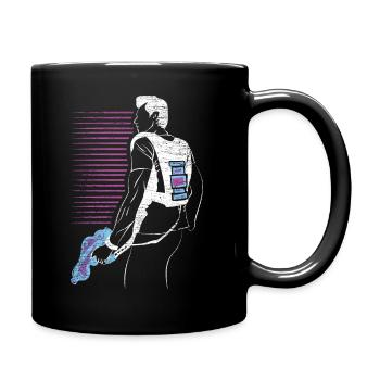Laser Tag Sport - Tasse einfarbig - Schwarz - Rechts
