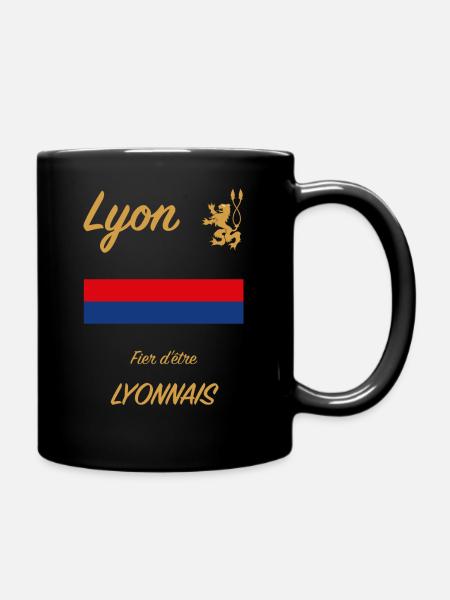 Maillot Lyon 2 - Mug uni - noir