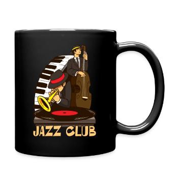 Jazz Club Jam Session Jazz Liebhaber Design - Tasse einfarbig - Schwarz - Rechts