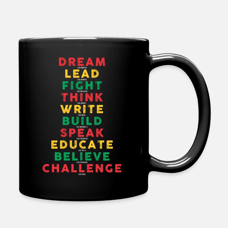 BLM black lives matter Graphic - Full Colour Mug - black