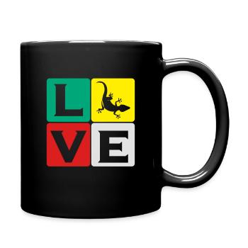 Gecko Lizard Reptile Salamander Reptile Geckos - Full Colour Mug - black - Right