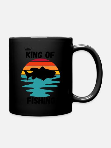 Roi de la pêche - Mug uni - noir