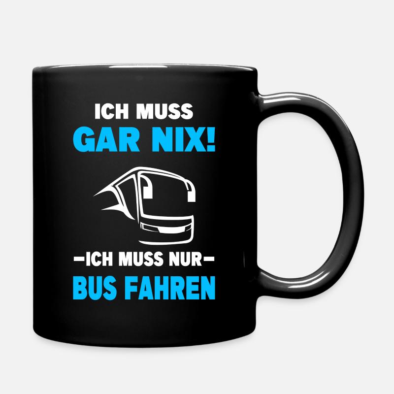 Busfahrer Bus Berufskraftfahrer Schulbus Reisebus - Tasse einfarbig - Schwarz