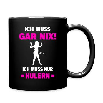 Hulahoop Hula Fitness Reifen Hoop Sport Hullern - Tasse einfarbig - Schwarz - Rechts