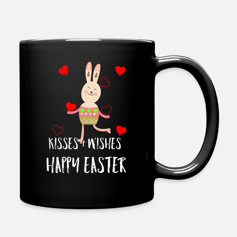Ostern Ostern Ostern Ostern Ostern - Tasse einfarbig - Schwarz