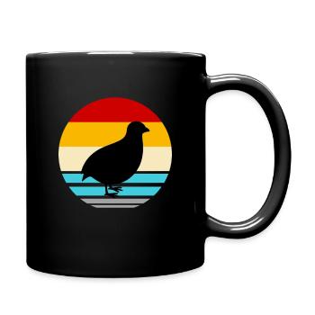 Wachtel Wachteln Wachtelzüchter Vogel Bauernhof - Tasse einfarbig - Schwarz - Rechts