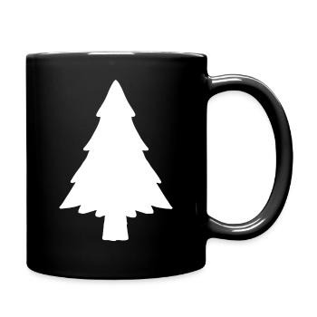 Sapin de Noël - Mug uni - noir - Droite