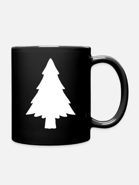 Christmas tree Christmas tree - Full Colour Mug - black