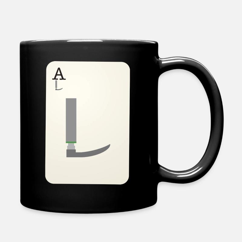 Anesthésiste carte de jeu Médecins Secours - Mug uni - noir