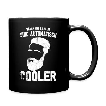 Länge Bart Skala Hipster Wikinger Beard Mann Papa - Tasse einfarbig - Schwarz - Rechts