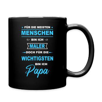 Maler und Lackierer Maler Lackierer Handwerker - Tasse einfarbig - Schwarz - Rechts