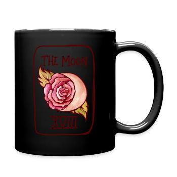Der Mond Tarot Karte - Tasse einfarbig - Schwarz - Rechts