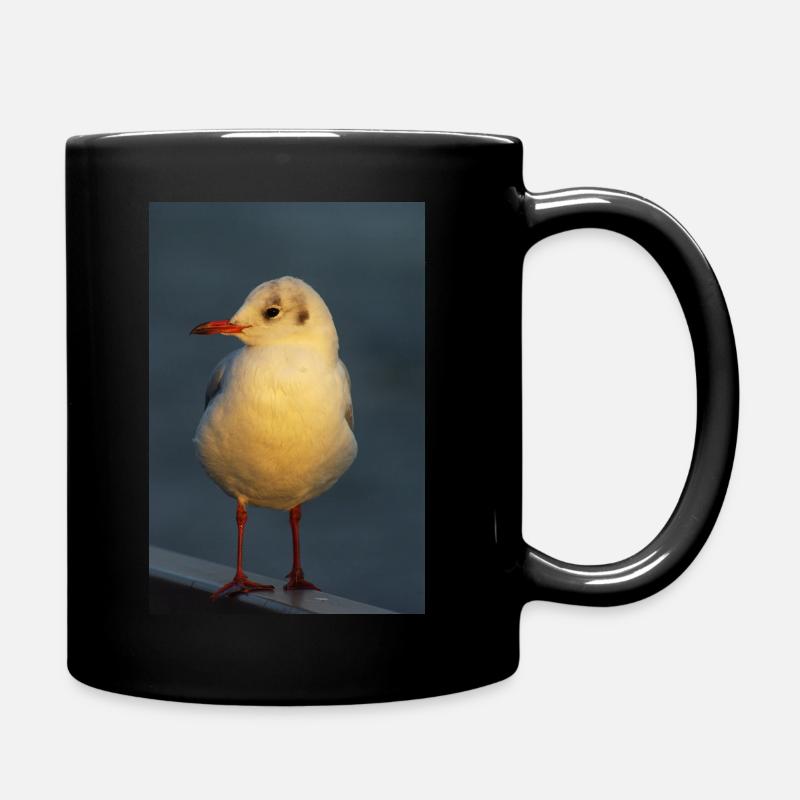 Möwe 2 - Tasse einfarbig - Schwarz