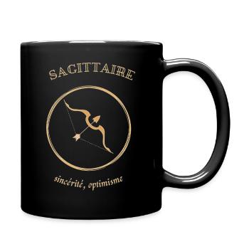 SAGITTAIRE - Mug uni - noir - Droite