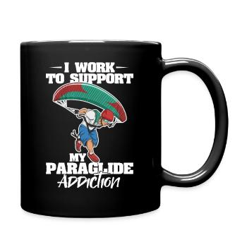 Conception de parapente pour un parapente - Mug uni - noir - Droite