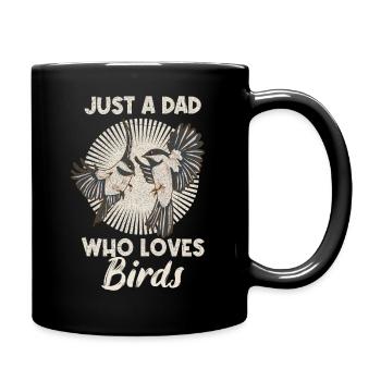 Birding Design for Your Bird Watching Dad - Full Colour Mug - black - Right