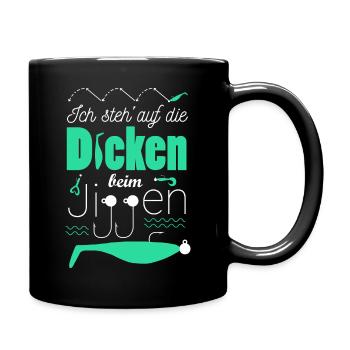 Angler & Fischer Designs - Tasse einfarbig - Schwarz - Rechts