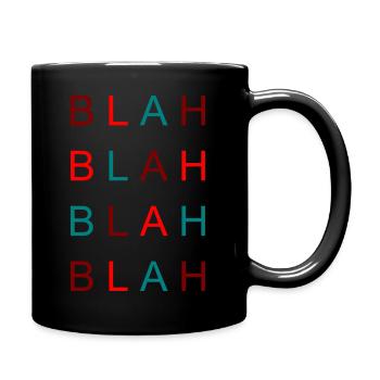 BLAH BLAH - Tasse einfarbig - Schwarz - Rechts
