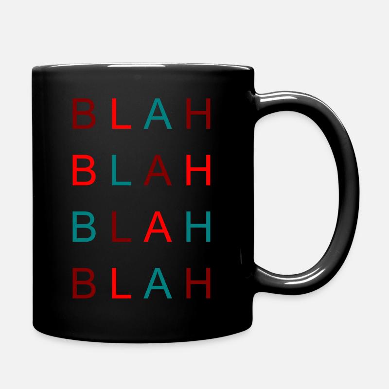 BLAH BLAH - Tasse einfarbig - Schwarz