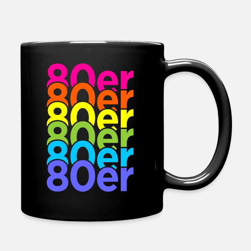 80er Jahre 1980er Stil Zitat Geschenk - Tasse einfarbig - Schwarz