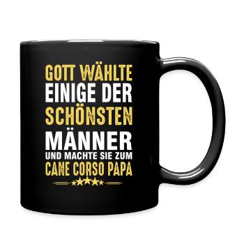 Cane Corso Papa - Tasse einfarbig - Schwarz - Rechts