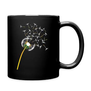 Pusteblume (dandelion) - Full Colour Mug - black - Right