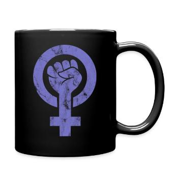Women's Power - Girls Power - Women Girls Symbol - Full Colour Mug - black - Right