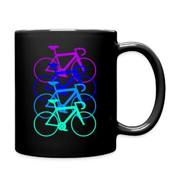 Vélo de course Triathlon vélo cadeau cycliste dames - Mug uni - noir - Droite