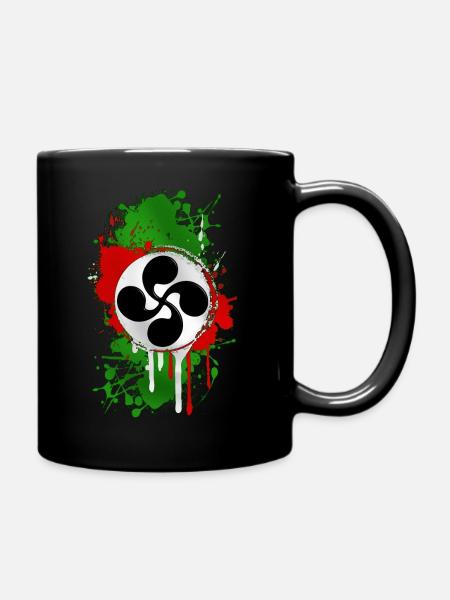 Baskisch grunge cross - Tasse einfarbig - Schwarz