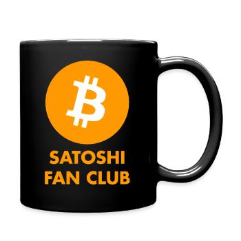 Satoshi Fan Club (Bitcoin) - Full Colour Mug - black - Right
