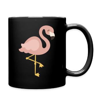 Flamingo Symbole - Mug uni - noir - Droite