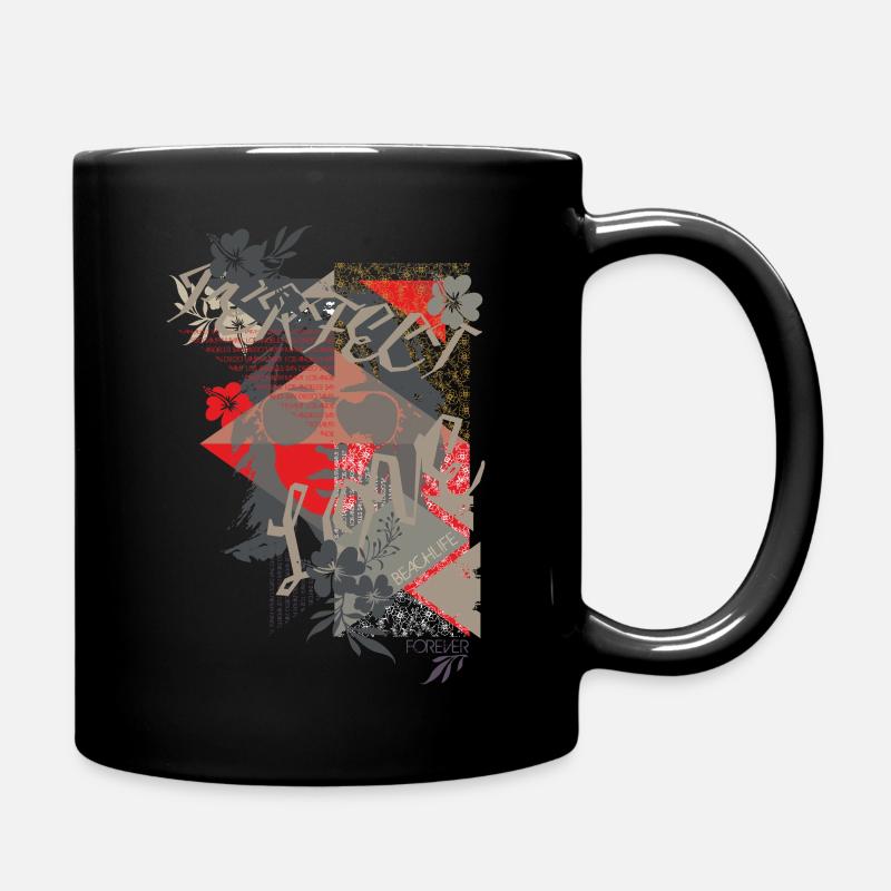 061 BeachLife - Tasse einfarbig - Schwarz