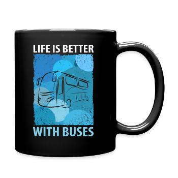 Bus Bus Driver School Bus Bus Bus Driver - Full Colour Mug - black - Right