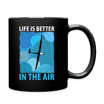 Glider Gliding Gliding Glider Flying - Full Colour Mug - black - Right