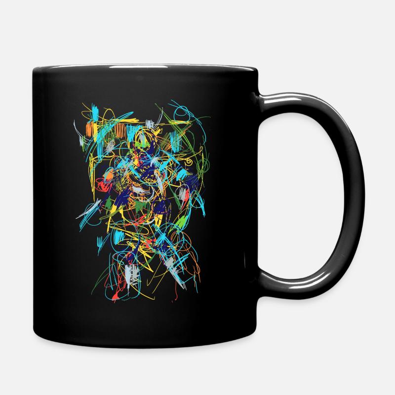 Abstract - Full Colour Mug - black