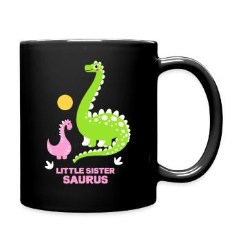 Little Sister Saurus - Full Colour Mug - black - Right