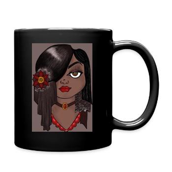 Bella Donna black - Tasse einfarbig - Schwarz - Rechts