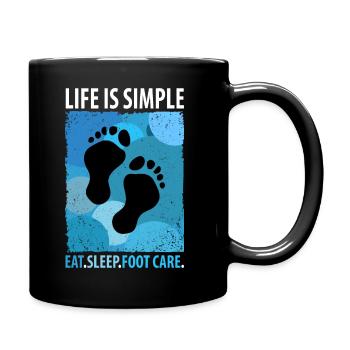 Soins des pieds Pédicure Podiatre Salon de manucure Cadeau - Mug uni - noir - Droite
