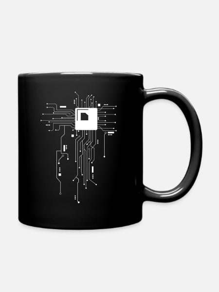 Technologie CPU Nerd Computer Chip Informaticien - Mug uni - noir