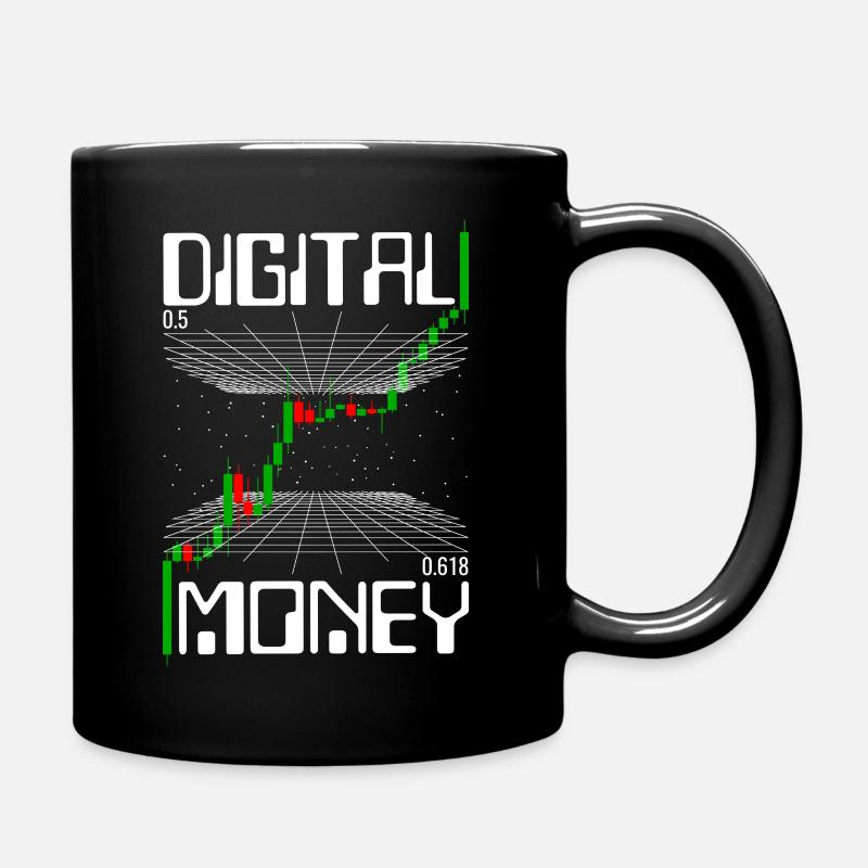 Trading Crypto - Tasse einfarbig - Schwarz