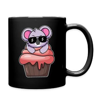 koala cupcake - Full Colour Mug - black - Right