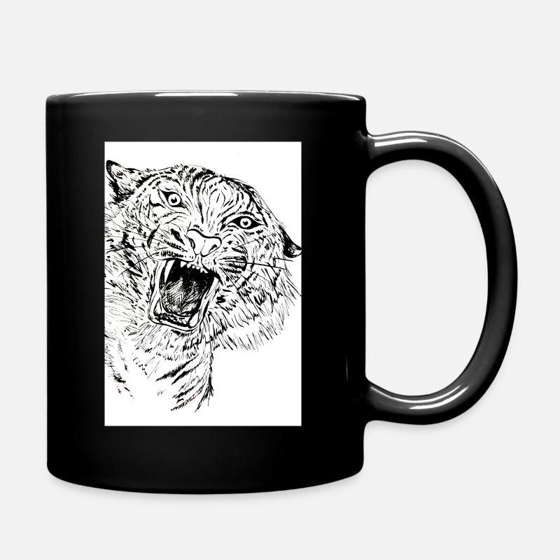 Tiger - Tasse einfarbig - Schwarz