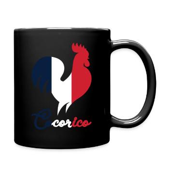 La France Cocorico - Mug uni - noir - Droite