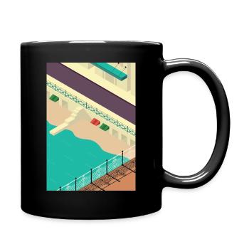 Brighton 1 - Full Colour Mug - black - Right