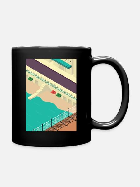 Brighton 1 - Full Colour Mug - black