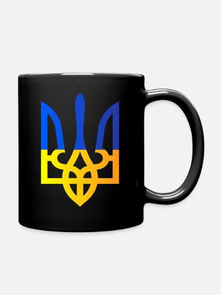 je soutiens l'ukraine - Mug uni - noir