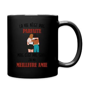 La vie n'est pas parfaite - Mug uni - noir - Droite
