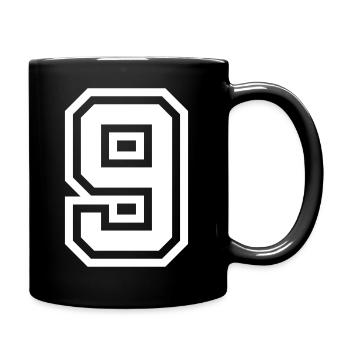 9 number symbol - Full Colour Mug - black - Right