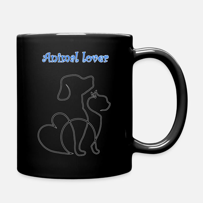 Tierfreund - Tasse einfarbig - Schwarz