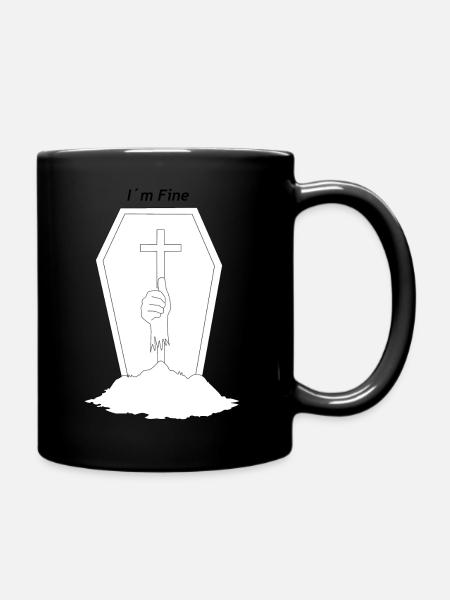 I'm Fine - Full Colour Mug - black